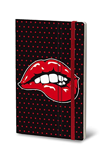 Stifflex Premium POP - BLACK LIPS Notizbuch / 13 x 21 cm /M A5/ Klassisches Notebook Journal Tagebuch Täglichen Notizblock/Hardcover und Elastisch/FSC Zertifiziert Stifflex Premium POP - BLACK LIPS Notizbuch / 13 x 21 cm /M A5/ Klassisches Notebook Journal Tagebuch Täglichen Notizblock/Hardcover und Elastisch/FSC Zertifiziert von Stifflexible
