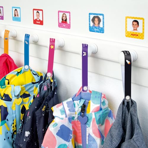 Stikets® 9 personalisierbare Bänder zum Aufhängen von Kinderkleidung ohne Nähen Stikets® 9 personalisierbare Bänder zum Aufhängen von Kinderkleidung ohne Nähen von Stikets
