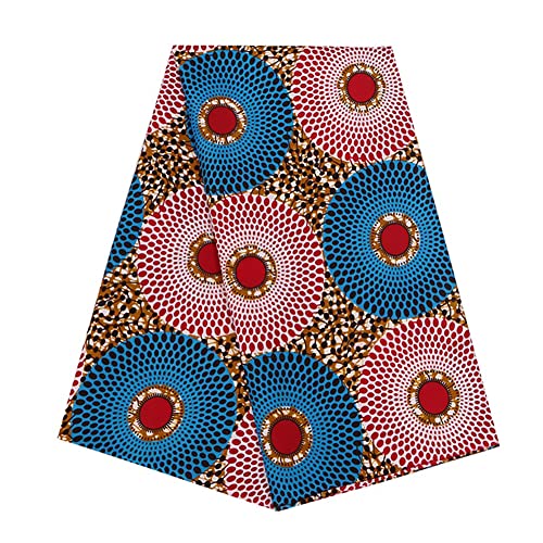 Afrikanischer Polyester-Wachsdruck, Ankara-Stoff, 6 Meter, afrikanischer Stoff für Partykleid von Stioyitois