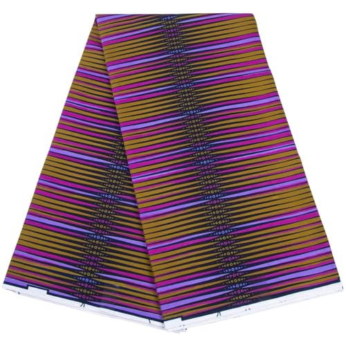 Stioyitois Afrikanischer Stoff, Polyester, Ankara-Druck, Stoff zum Nähen, für Bastelprojekte, Partykleidung, M9 Stioyitois Afrikanischer Stoff, Polyester, Ankara-Druck, Stoff zum Nähen, für Bastelprojekte, Partykleidung, M9 von Stioyitois