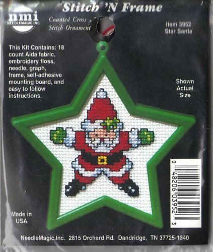 Star Santa - Stitch 'N Frame - Counted Cross Stitch Ornament Kit - #3952 by Stitch 'N Frame Star Santa - Stitch 'N Frame - Counted Cross Stitch Ornament Kit - #3952 by Stitch 'N Frame von Stitch 'N Frame