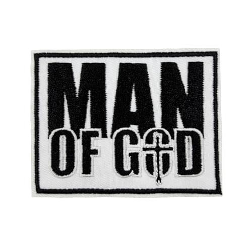 7,6 cm großer "Man of God"-Aufnäher zum Aufbügeln von Stitch-Witch