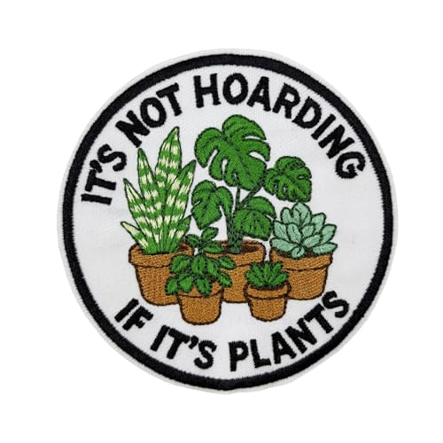 8,9 cm bestickter Aufnäher zum Aufbügeln – "It's Not Hoarding If It's Plants" – lustige Geschenke für Pflanzenliebhaber, Gärtner & Pflanzeneltern 8,9 cm bestickter Aufnäher zum Aufbügeln – "It's Not Hoarding If It's Plants" – lustige Geschenke für Pflanzenliebhaber, Gärtner & Pflanzeneltern von Stitch-Witch