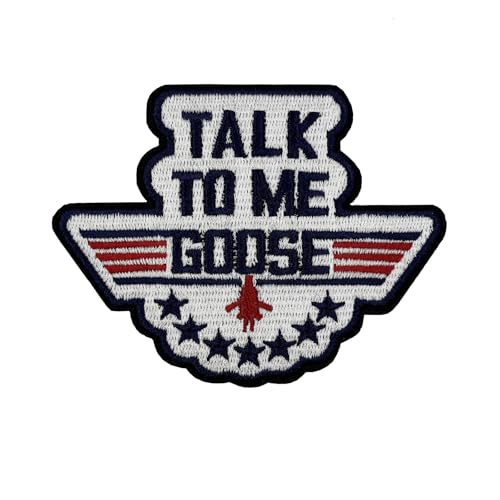 Aufnäher "Talk to Me Gans", bestickt, zum Aufbügeln, für Halloween-Kostüm, Cosplay, 9,9 cm Aufnäher "Talk to Me Gans", bestickt, zum Aufbügeln, für Halloween-Kostüm, Cosplay, 9,9 cm von Stitch-Witch