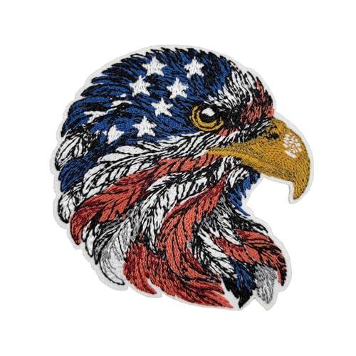 Bestickter Aufnäher zum Aufbügeln, Motiv: Amerikanischer Adler, zum Aufbügeln von Stitch-Witch
