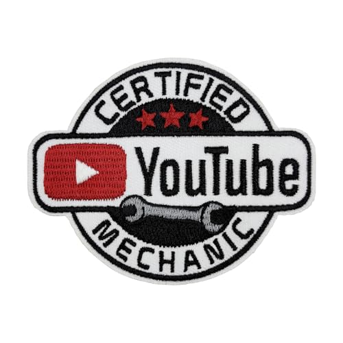 Bestickter Aufnäher zum Aufbügeln, Motiv: YouTube-Mechaniker, 8,9 cm, lustiges Meme-Emblem von Stitch-Witch