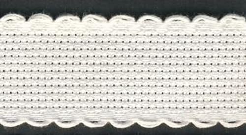 Stitchtastic Aida-Band, 2,5 cm breit, 14 Stück, Weiß von Stitchtastic