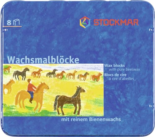 10X Stockmar Wachsmalblock 8er sort von Stockmar