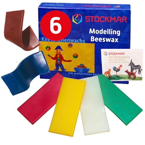 Stockmar 51000 - Knetbienenwachs, 100 x 40 mm, 6 Farben Stockmar 51000 - Knetbienenwachs, 100 x 40 mm, 6 Farben von Stockmar
