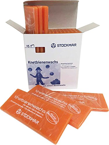 Stockmar Knetbienenwachs - Einzelfarben - 15 Tafeln 100x40x6 mm, Orange Stockmar Knetbienenwachs - Einzelfarben - 15 Tafeln 100x40x6 mm, Orange von Stockmar