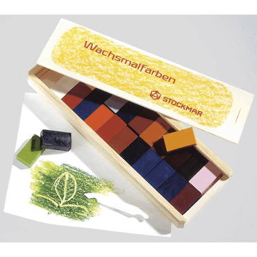Stockmar Wachsmalblöcke - 24 Farben Holzkassette. von Stockmar