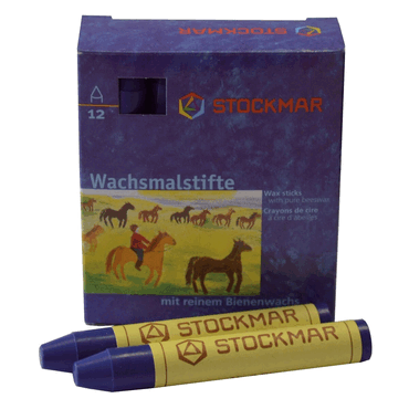 Stockmar Wachsmalstifte - blau - 12 Stifte von Stockmar