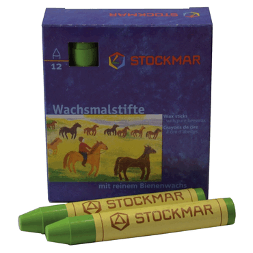 Stockmar Wachsmalstifte - gelbgrün - 12 Stifte von Stockmar