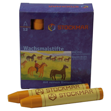 Stockmar Wachsmalstifte - goldgelb - 12 Stifte. von Stockmar