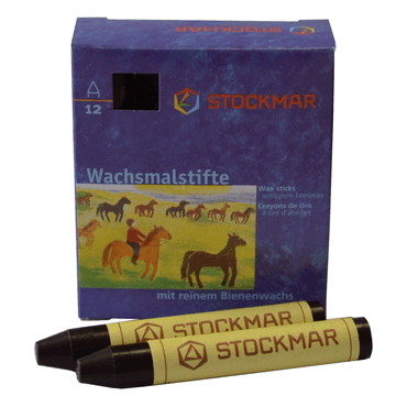 Stockmar Wachsmalstifte - schwarz - 12 Stifte von Stockmar