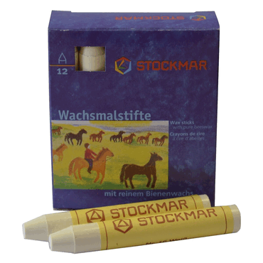 Stockmar Wachsmalstifte - weiß - 12 Stifte von Stockmar