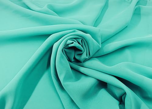 Chiffon Meterware (Türkis) von Stoff-Kollektion