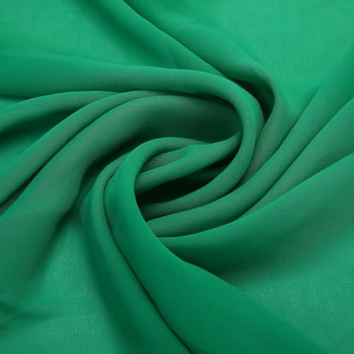 Chiffon meterware 150 cm. Breit Stoff-Kollektion Abendmode Bekleidung Dekoration (Dunkelgrün) von Stoff-Kollektion