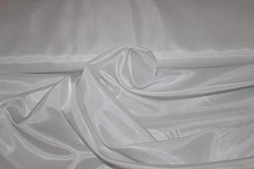 Stoff-Kollektion - Futterstoff Stoff Meterware aus Polyester - Leicht glänzender Innenfutterstoff, doppelseitig & 150cm breit – Ideal zum Nähen, für Bekleidung, als Dekostoff etc. - Weiß Stoff-Kollektion - Futterstoff Stoff Meterware aus Polyester - Leicht glänzender Innenfutterstoff, doppelseitig & 150cm breit – Ideal zum Nähen, für Bekleidung, als Dekostoff etc. - Weiß von Stoff-Kollektion