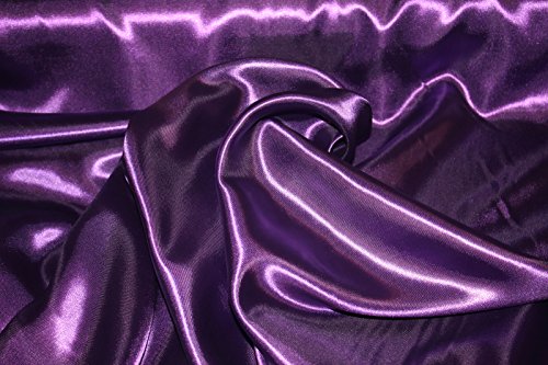 Stoff-Kollektion - Satin Stoff Meterware aus Polyester - Polyestersatin Glänzend & Doppelseitig 150cm breit – Ideal zum Nähen von Kostümen, für Bekleidung, als Dekostoff etc. - Dunkelviolett Stoff-Kollektion - Satin Stoff Meterware aus Polyester - Polyestersatin Glänzend & Doppelseitig 150cm breit – Ideal zum Nähen von Kostümen, für Bekleidung, als Dekostoff etc. - Dunkelviolett von Stoff-Kollektion