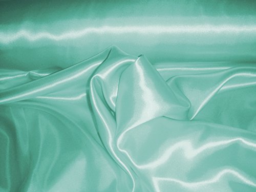 Stoff-Kollektion - Satin Stoff Meterware aus Polyester - Polyestersatin Glänzend & Doppelseitig 150cm breit – Ideal zum Nähen von Kostümen, für Bekleidung, als Dekostoff etc. - Mint Stoff-Kollektion - Satin Stoff Meterware aus Polyester - Polyestersatin Glänzend & Doppelseitig 150cm breit – Ideal zum Nähen von Kostümen, für Bekleidung, als Dekostoff etc. - Mint von Stoff-Kollektion