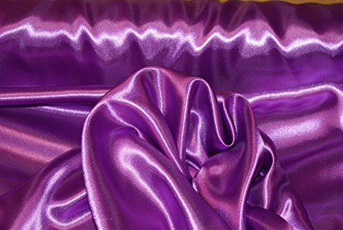 Stoff-Kollektion - Satin Stoff Meterware aus Polyester - Polyestersatin Glänzend & Doppelseitig 150cm breit – Ideal zum Nähen von Kostümen, für Bekleidung, als Dekostoff etc. - Violett Stoff-Kollektion - Satin Stoff Meterware aus Polyester - Polyestersatin Glänzend & Doppelseitig 150cm breit – Ideal zum Nähen von Kostümen, für Bekleidung, als Dekostoff etc. - Violett von Stoff-Kollektion