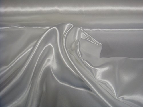 Stoff-Kollektion - Satin Stoff Meterware aus Polyester - Polyestersatin Glänzend & Doppelseitig 150cm breit – Ideal zum Nähen von Kostümen, für Bekleidung, als Dekostoff etc. - Weiß Stoff-Kollektion - Satin Stoff Meterware aus Polyester - Polyestersatin Glänzend & Doppelseitig 150cm breit – Ideal zum Nähen von Kostümen, für Bekleidung, als Dekostoff etc. - Weiß von Stoff-Kollektion