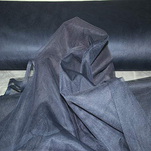 Stoff-Kollektion - Tüll Stoff Meterware aus Polyester - Tüllstoff Glänzend & Doppelseitig 150cm breit – Ideal zum Nähen von Kostümen, für Bekleidung, als Dekostoff etc. - Schwarzblau Stoff-Kollektion - Tüll Stoff Meterware aus Polyester - Tüllstoff Glänzend & Doppelseitig 150cm breit – Ideal zum Nähen von Kostümen, für Bekleidung, als Dekostoff etc. - Schwarzblau von Stoff-Kollektion