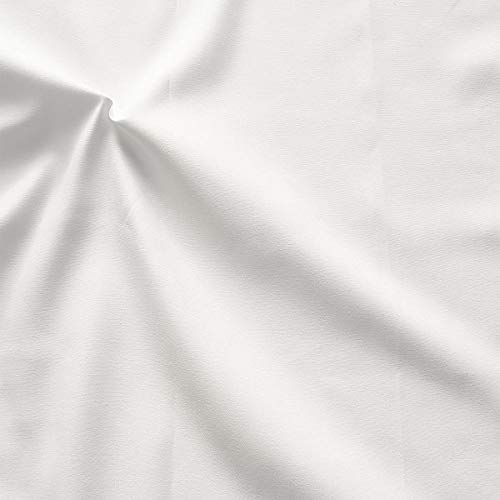 STOFFKONTOR 100% Baumwollstoff Damast Stoff uni - Meterware, Farbe Weiss - zum Nähen von Bettwäsche, Tischtücher, Servietten, Gardinen, Dekoration STOFFKONTOR 100% Baumwollstoff Damast Stoff uni - Meterware, Farbe Weiss - zum Nähen von Bettwäsche, Tischtücher, Servietten, Gardinen, Dekoration von Stoff Kontor