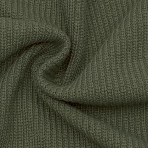 STOFFKONTOR Baumwoll Strickstoff Stoff - Meterware, Farbe Oliv-Grün - Öko-Tex Standard 100 - zum Nähen von Pullis, Kleidern uvm. STOFFKONTOR Baumwoll Strickstoff Stoff - Meterware, Farbe Oliv-Grün - Öko-Tex Standard 100 - zum Nähen von Pullis, Kleidern uvm. von Stoff Kontor