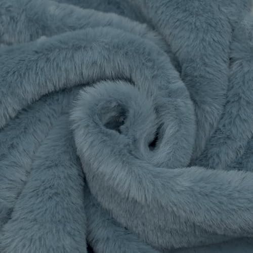 STOFFKONTOR Fellimitat Kunstfell Stoff Super Soft - Meterware, Farbe Jeans-Blau - zum Nähen von Bekleidung und Homeaccessoires STOFFKONTOR Fellimitat Kunstfell Stoff Super Soft - Meterware, Farbe Jeans-Blau - zum Nähen von Bekleidung und Homeaccessoires von Stoff Kontor
