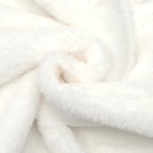 STOFFKONTOR Fellimitat Kunstfell Stoff Super Soft - Meterware, Farbe Weiss - zum Nähen von Bekleidung und Homeaccessoires STOFFKONTOR Fellimitat Kunstfell Stoff Super Soft - Meterware, Farbe Weiss - zum Nähen von Bekleidung und Homeaccessoires von Stoff Kontor