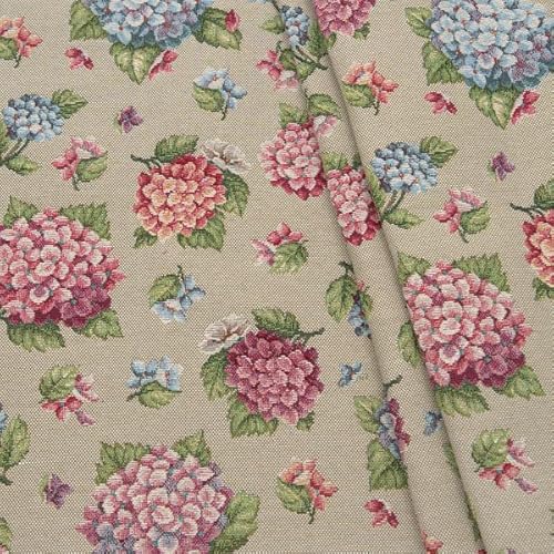 STOFFKONTOR Gobelin Möbelstoff Dekostoff Stoff Hortensien - Meterware, Farbe Natur - für leichte Polsterarbeiten, Dekorationen, Homeaccessoires uvm. STOFFKONTOR Gobelin Möbelstoff Dekostoff Stoff Hortensien - Meterware, Farbe Natur - für leichte Polsterarbeiten, Dekorationen, Homeaccessoires uvm. von Stoff Kontor