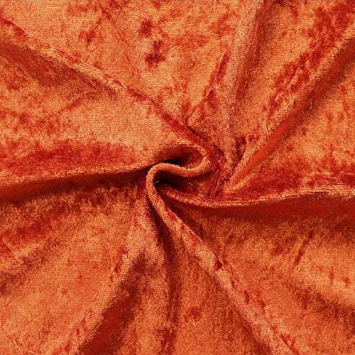 STOFFKONTOR Pannesamt Stoff - Meterware, terracotta - zum Nähen von Bekleidung, Kostümen, Dekorationen von Stoff Kontor