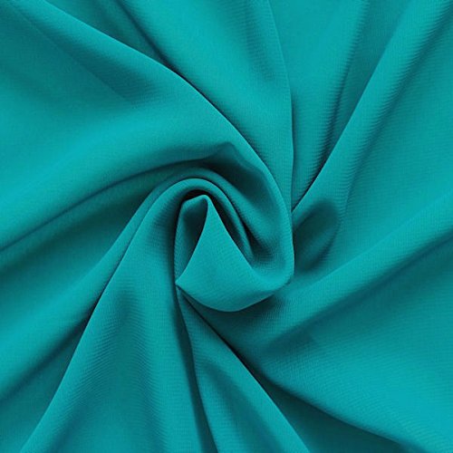 STOFFKONTOR Polyester Chiffon Stoff - Meterware, Farbe Petrol - zum Nähen von Bekleidung, Schleiern, Dekorationen usw. STOFFKONTOR Polyester Chiffon Stoff - Meterware, Farbe Petrol - zum Nähen von Bekleidung, Schleiern, Dekorationen usw. von Stoff Kontor