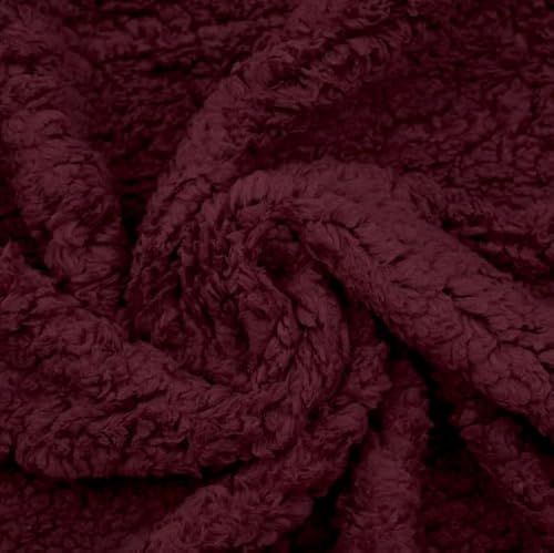 STOFFKONTOR Teddy Plüschstoff Super Soft Stoff - kuschelweicher Plüschstoff - Meterware, Farbe Weinrot - zum Nähen von Bekleidung und Dekorationen jeder Art STOFFKONTOR Teddy Plüschstoff Super Soft Stoff - kuschelweicher Plüschstoff - Meterware, Farbe Weinrot - zum Nähen von Bekleidung und Dekorationen jeder Art von Stoff Kontor