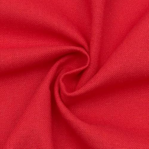 STOFFKONTOR - Viskose-Leinen-Mix Stoff - Meterware, Farbe Rot - zum Nähen von Bekleidung und Homeaccessoires STOFFKONTOR - Viskose-Leinen-Mix Stoff - Meterware, Farbe Rot - zum Nähen von Bekleidung und Homeaccessoires von Stoff Kontor