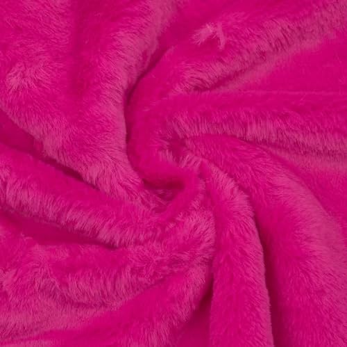 Stoff Kontor STOFFKONTOR Fellimitat Kunstfell - Meterware, Farbe Pink - zum Nähen von Bekleidung und Homeaccessoires von Stoff Kontor