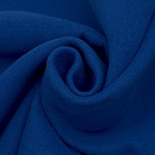 Stoff Kontor STOFFKONTOR Mantelstoff universal - Meterware, Farbe Royal-Blau - Öko-Tex Standard 100 - zum Nähen von Bekleidung und Homeaccessoires von Stoffkontor