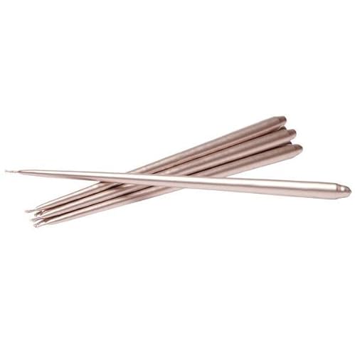 Stoff und Nagel taper candles by Ester & Erik aus Paraffinwachs in der Farbe champagne, tropffrei, 6er Pack, 36019 Stoff und Nagel taper candles by Ester & Erik aus Paraffinwachs in der Farbe champagne, tropffrei, 6er Pack, 36019 von Stoff Nagel