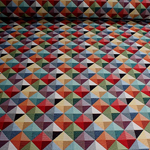 Stoff am Stück Stoff Baumwolle Polyester Gobelin Raute bunt Decke Kissenbezug Tasche Stoff am Stück Stoff Baumwolle Polyester Gobelin Raute bunt Decke Kissenbezug Tasche von STOFFAMSTÜCK