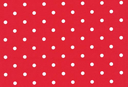 Westfalenstoffe * Capri Dots rot weiß 0,5m * Kinderstoff * Patchworkstoff * Naturstoffe von Stoff'l - FEINES FÜR KINDER
