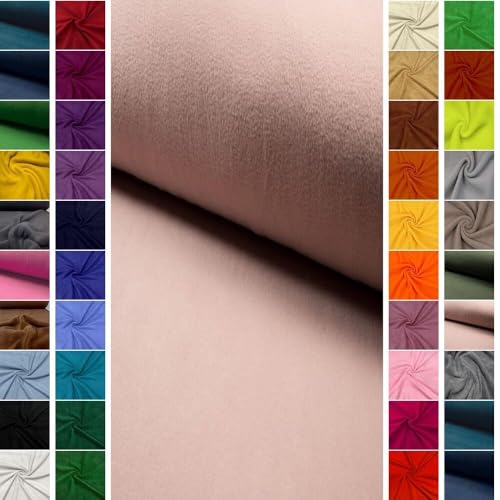 STOFFBOOK FLEECESTOFF ANTIPILLING WEICH UND WOHLIG WARM STOFF STOFFE, E280 (Babyflieder) von StoffBook