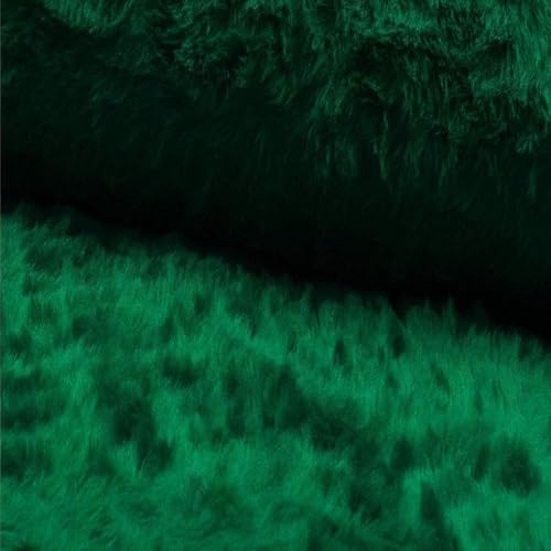 StoffBook BÄRCHENFELL TEDDYFELL FELL STOFF FELLIMITAT(Grasgrün, 25x155cm) von StoffBook