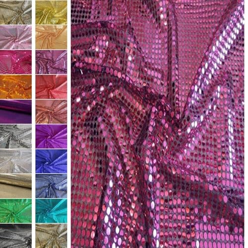 StoffBook PINK/SCHWARZ STRETCH GLITZERSTOFF PAILLETTENSTOFF GROßE TUPFEN DIY STOFF KLEID PARTY, B437 StoffBook PINK/SCHWARZ STRETCH GLITZERSTOFF PAILLETTENSTOFF GROßE TUPFEN DIY STOFF KLEID PARTY, B437 von StoffBook