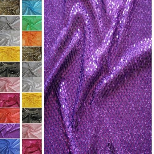 StoffBook VIOLETT STRETCH GLITZERSTOFF PAILLETTENSTOFF KLEINE TUPFEN DIY STOFF KLEID PARTY, B595 StoffBook VIOLETT STRETCH GLITZERSTOFF PAILLETTENSTOFF KLEINE TUPFEN DIY STOFF KLEID PARTY, B595 von StoffBook