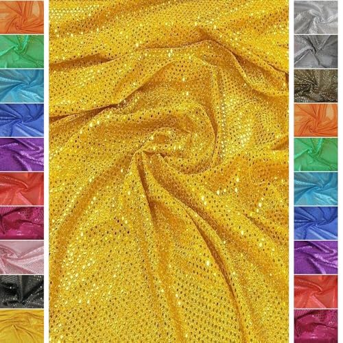 StoffBook GOLD/GOLD PAILLENTTENSTOFF KLEINE TUPFEN PAILLETTEN STOFF STOFFE, E109 StoffBook GOLD/GOLD PAILLENTTENSTOFF KLEINE TUPFEN PAILLETTEN STOFF STOFFE, E109 von Stoffbook