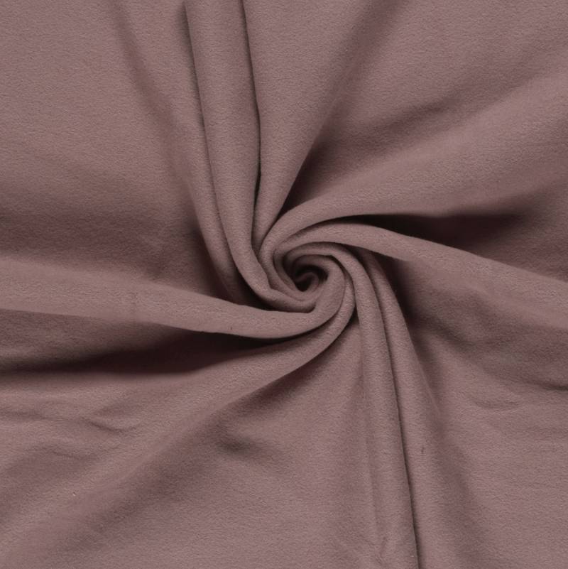 100% Baumwollfleece, malve von Stoffe Hemmers