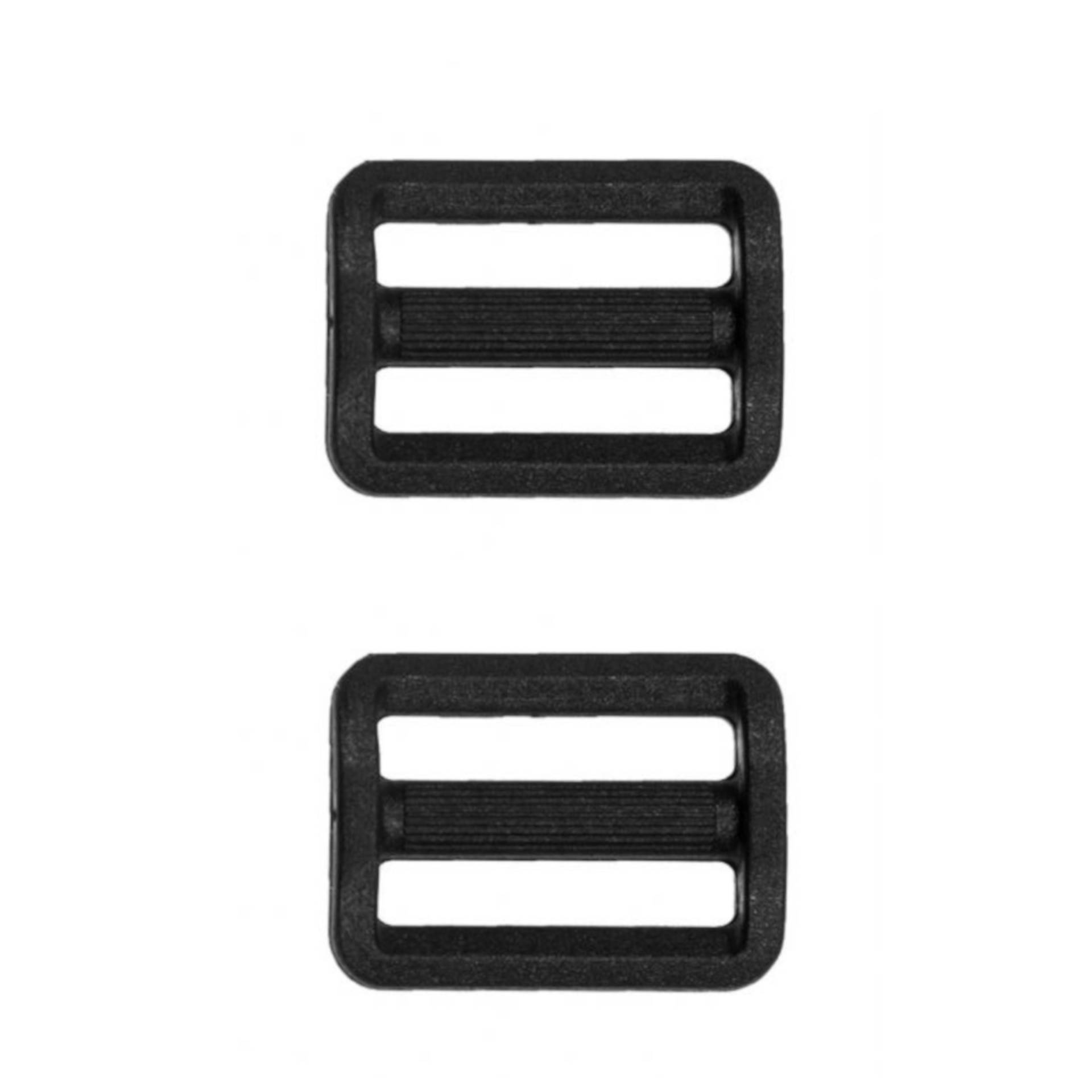 2 Leiterschnallen, Gurtversteller 25 mm, schwarz von Stoffe Hemmers