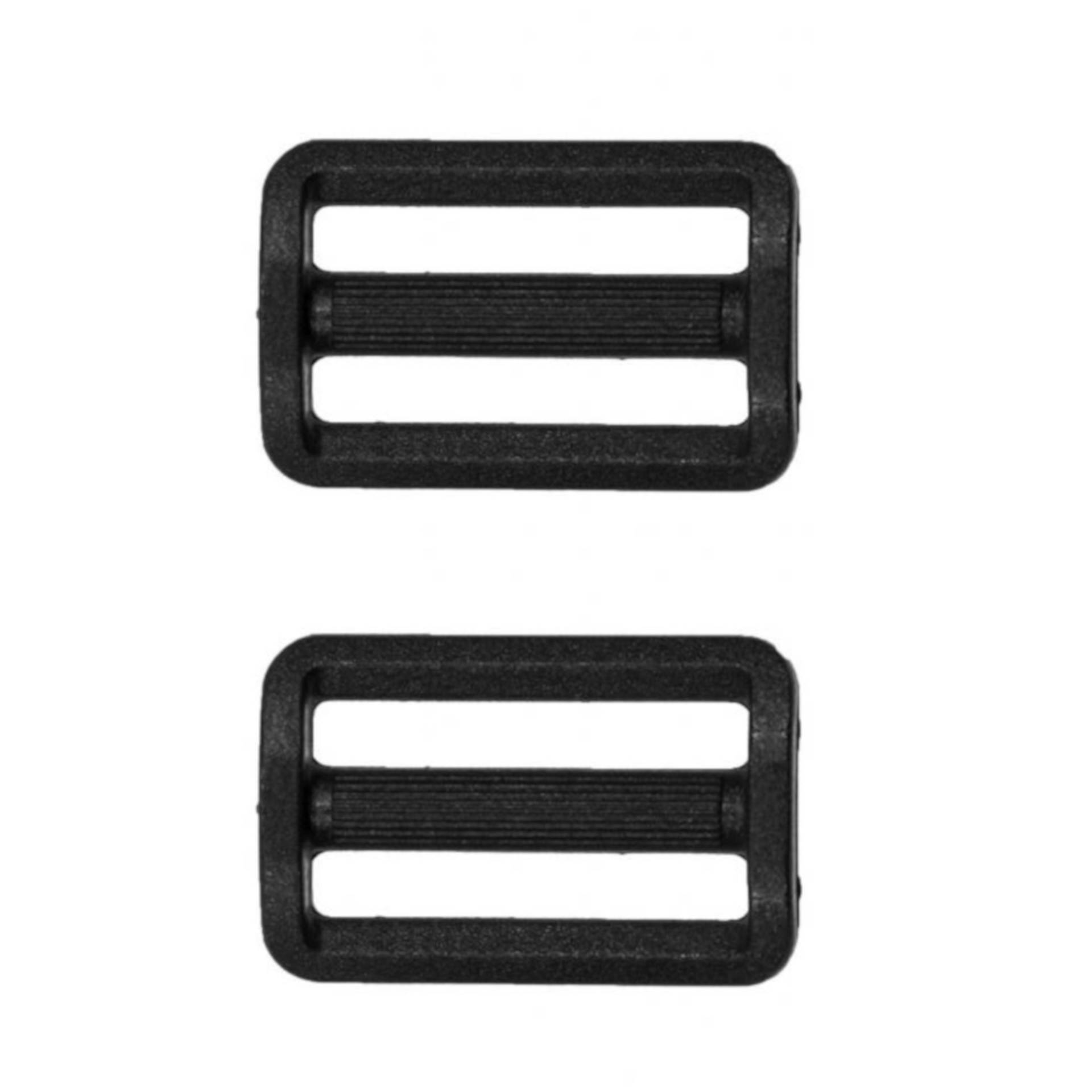 2 Leiterschnallen, Gurtversteller 30 mm, schwarz von Stoffe Hemmers